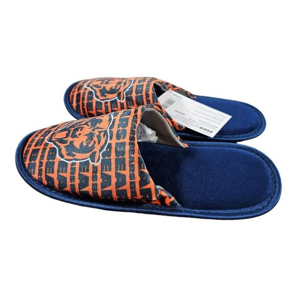 Chicago Bears NFL Unisex Kids SZ XL (7-8) Multi-Color Fluffy Slippers by FOCO - Picture 3 of 8